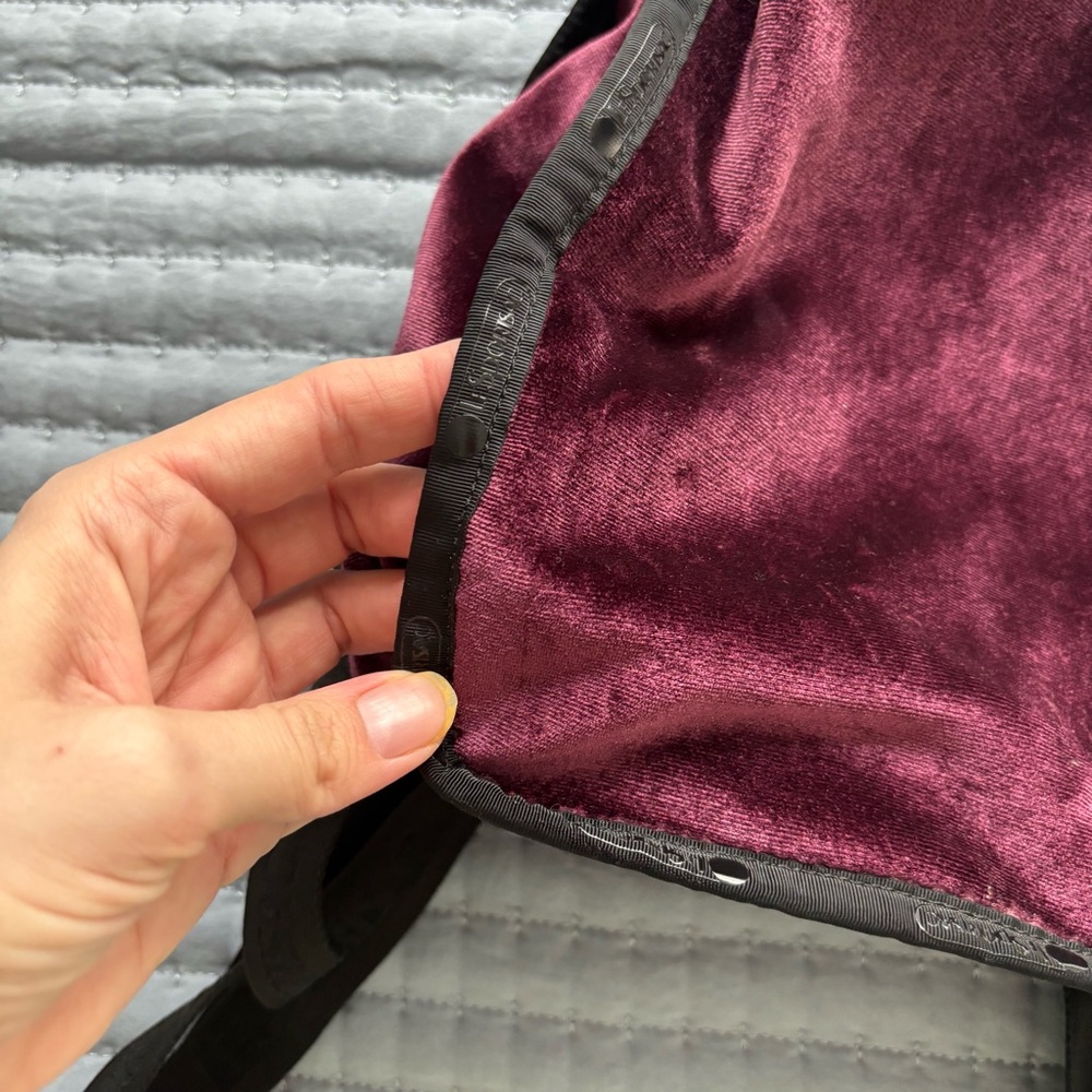 LeSportSac Velvet Drawstring Backpack - Picture 3 of 5